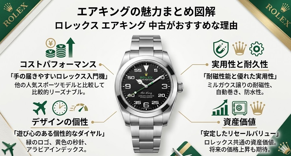 ロレックス エアキング 中古がおすすめな理由