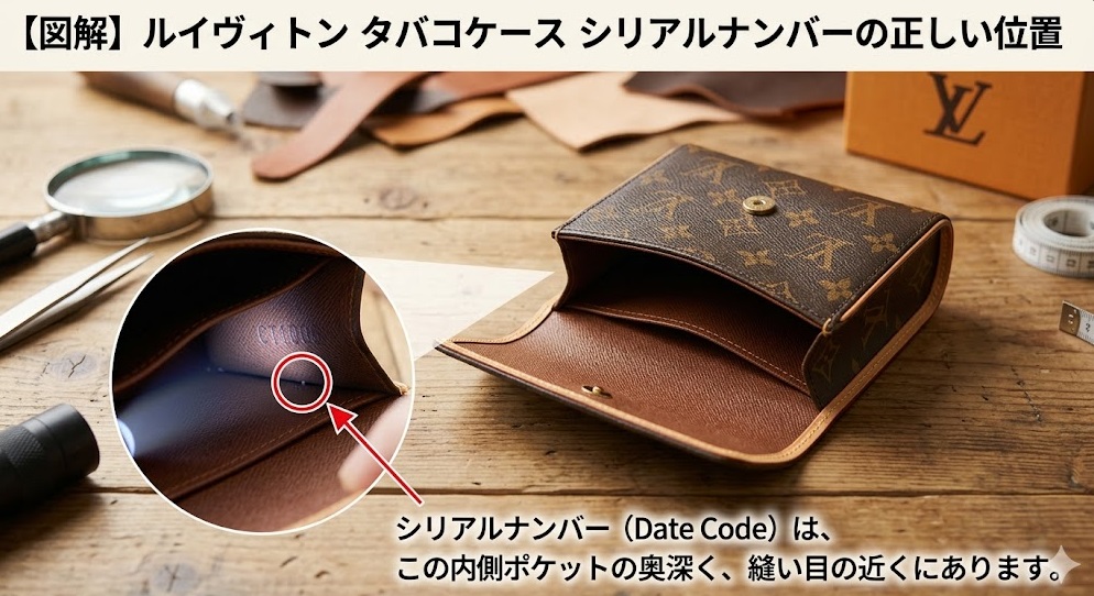 ルイヴィトン タバコケース シリアルナンバー 位置